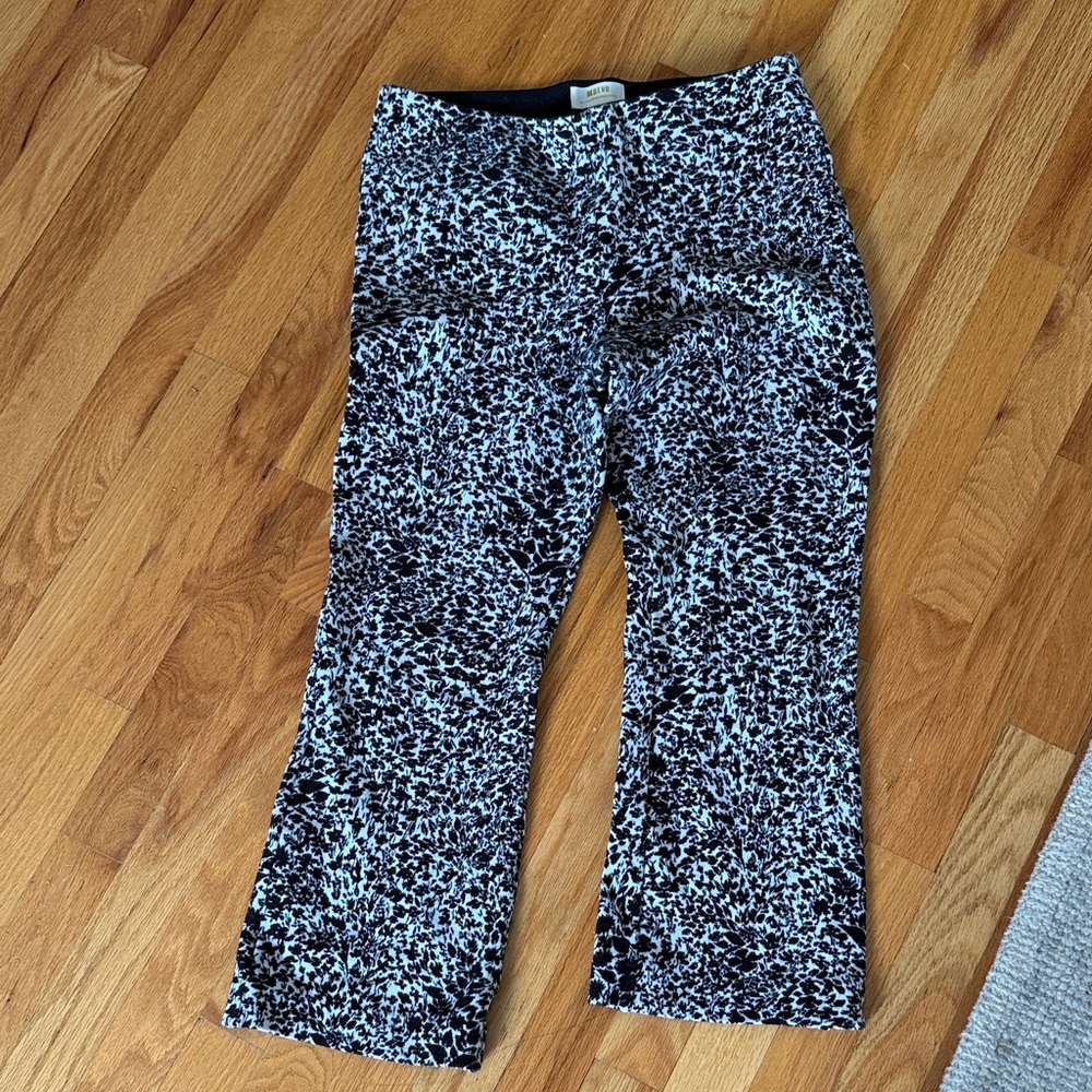 Anthropologie Maeve Black and Gray Pants